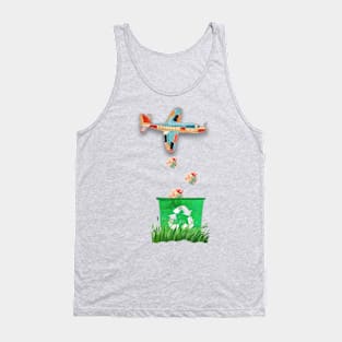 Recycle for a clean planet Tank Top